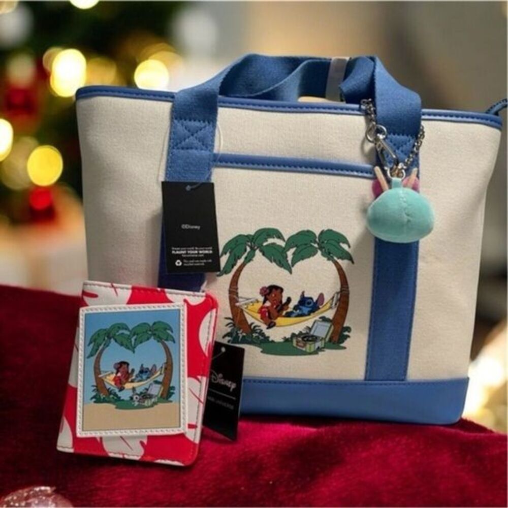 Her Universe Disney Lilo & Stitch Hammock Mini Tote Bag & Matching Wallet NWT